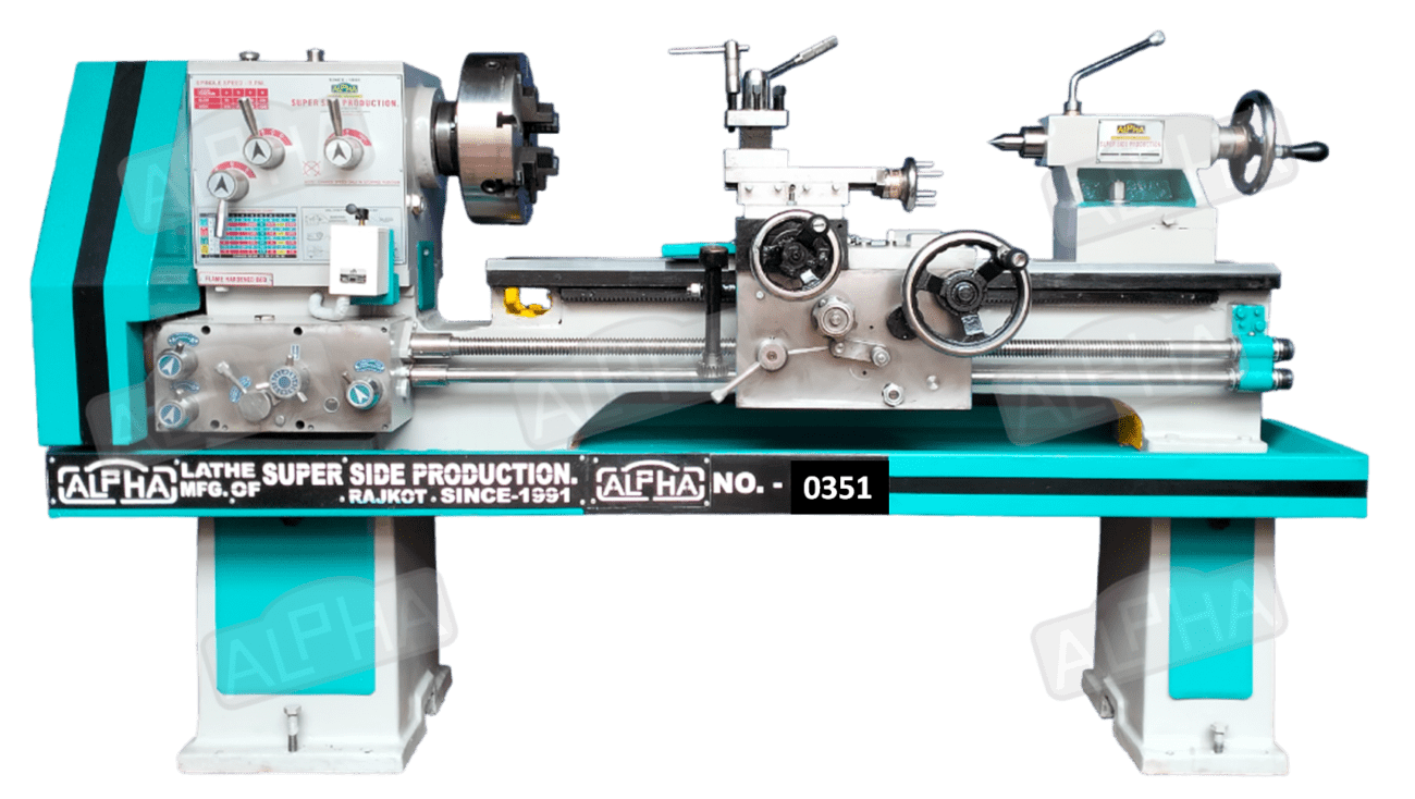 all geared alpha lathe machine